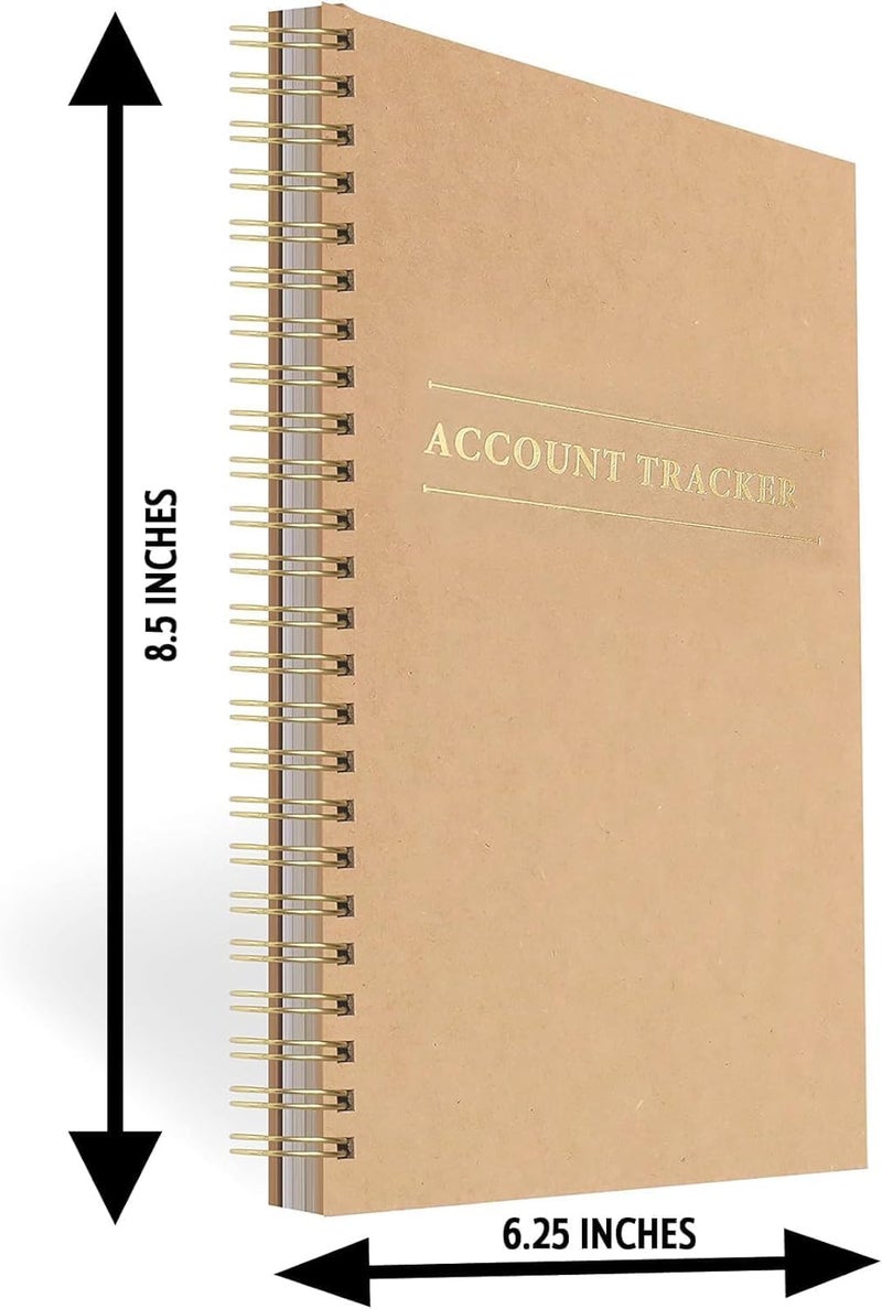 Eryqas 8 Pack Accounting Ledger Books for Home Budget Tracking, Business Bookkeeping - Home Expense Tracking Notebook - Expense Ledger for Small Business Bookkeeping - Bookkeeping Book (100 Pages 8 Pack) - Image 3